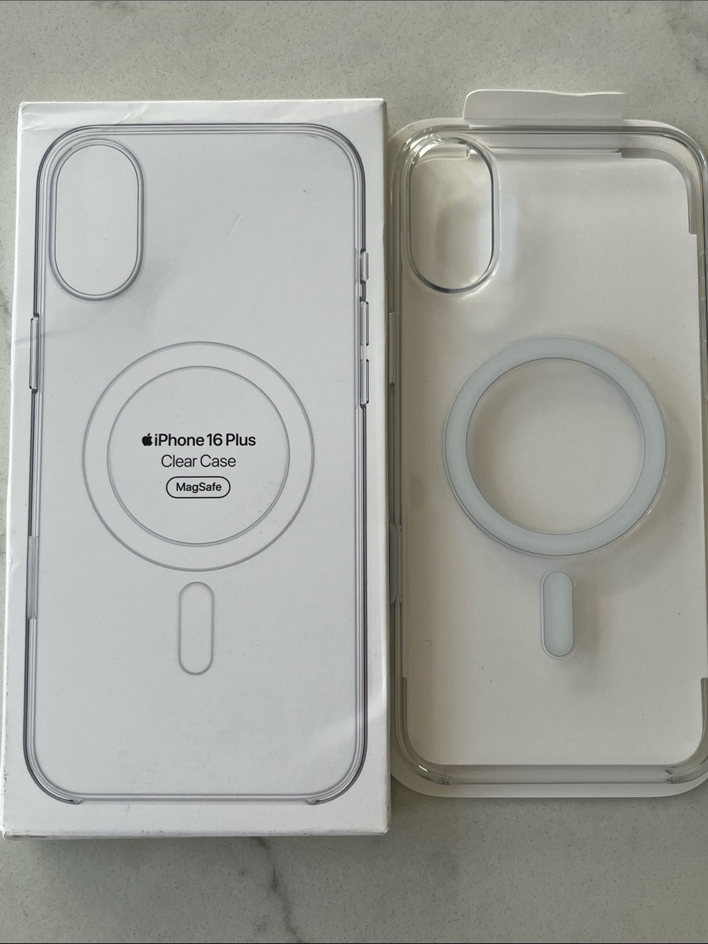 Open box Apple Clear MagSafe Case for iPhone 16 Plus - Transparent